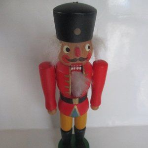 Holzkunst Little German Nutcracker Christian Ulbricht vtg figurine West Germany